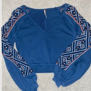 Embroidered Sweater - Free People